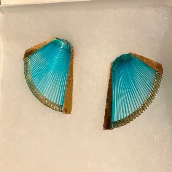 Sterling Signed Gold-Tone Post & Clutch Earrings - Picture 12 of 12